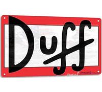 Eletina Retro Tin Sign Duff Beer The Simpson Wall Bar Decor Aluminum Sign 20 x 30 cm / 8 x 12 inches (L x W) Home Decor