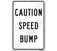 Eletina twinkle New Warning Signs Metal Tin Sign - Road White Caution Speed Bump Reflective. Outdoor Industrial Aluminum Sign 12x8 Inches Warning Signs Prompt Signs