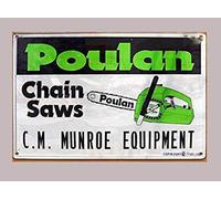 Eletina twinkle Vintage metal tin sign Poulan Chainsaw Garage Rustic Wall Decor Man Cave Exterior Home Bar Decoration Retro Metal Tin Sign 8 x 12 Inch