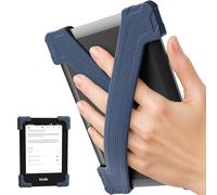 ELETIUO 2 Pack Silicone Hand Strap for Kindle 6.8"-7" (Oasis, Paperwhite, Signature Edition) & Kobos - Comfortable Reading Grip for Bed/Travel,Large- Dark Blue
