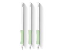 ELETIUO 3 Pack Ergonomic Silicone Grips Case for Apple Pencil - Compatible with Apple Pencil 2nd Gen, USB-C & Pro, Protective Cover Sleeve Holder to Prevent Scratches & Slipping, Green