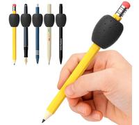 ELETIUO 6-Pack Weighted Silicone Pencil Grips 0.6oz,Multi-Functional Handwriting Aid & Fidget Tool,Fits Pencils/Utensils/Combs,for Autism ADHD Therapy (Black)