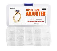 ELETIUO Ring Size Adjuster for Loose Rings - 60Pack, 2 Styles, Ring Guard, Ring Sizer, 10 Sizes Fit for Man and Woman Ring