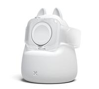 ELETIUO Charging Display Stand Compatible with Apple Watch Series 49/45/44/42/41/40/38mm iWatch Ultra/8/SE2/7/6/SE/5/4/3/2/1,Cute Ear Silicone Charging Dock Station Holder, Add Night Stand Mode,White