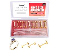 13 Pack Filled Golden Metal Ring Guard with 4 Sizes Spirals,Invisible Ring Size Adjuster Set for Loose Rings,Ring Guard, Ring Sizer, Fit for Men and Women Rings,2 Styles