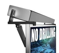 ELETIUO No Drilling Soundbar Mount,Adjustable TV Top Shelf Compatible with Samsung,LG,Vizio,Bose,JBL,Sonos,Universal Floating Bracket Holds up to 11 lbs,Black