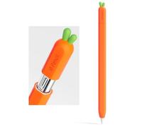 ELETIUO Silicone Case Compatible with Apple Pencil (USB-C),Protective Holder Grip Sleeve with Cap Accessories,Anti-Slip Cover Supports Magnetic for Apple Pencil 3rd Generation,Carrot