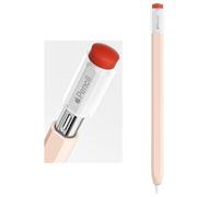 ELETIUO Silicone Case for Apple Pencil (USB-C), Protective Grip Sleeve with Cap, Anti-Slip Cover Supports Magnetic Charging, Vintage Pink