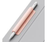 ELETIUO Silicone Pencil Holder Sleeve,Compatible with Apple Pencil (USB-C),Apple Pencil 1st/ 2nd Generation,Strong Adhesive Sticky Attached to iPad Case for Stylus Pens and Most Pens,Pink