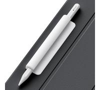 ELETIUO Silicone Pencil Holder Sleeve,Compatible with Apple Pencil (USB-C),Apple Pencil 1st/ 2nd Generation,Strong Adhesive Sticky Attached to iPad Case for Stylus Pens and Most Pens,White