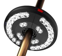 Eletorot Rechargeable Garden Parasol Lights LED, Patio Umbrella Pole Light | White Cordless Light for Patio Garden Pool Ornaments, Outdoor Lighting for Cantilever Banana Hanging Beach Umbrella