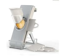 Eletronova Kitchen Safe Mandolin Vegetable Slicer, 4 in 1 Potato Slicer With Thickness Adjuster, Multi-Function Chopper