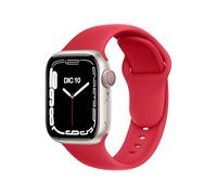 ELETTRONEO C1B Straps for Apple Watch Band Silicone series Ultra 2 49mm, Series 10 46mm, 9 8 7 45mm 41mm, SE 6 5 4 44mm 40mm, 3 2 1 42mm 38mm Men Women iWatch Red Christmas