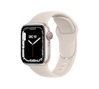 ELETTRONEO C1B Straps for Apple Watch Band Silicone series Ultra 2 49mm, Series 10 46mm, 9 8 7 45mm 41mm, SE 6 5 4 44mm 40mm, 3 2 1 42mm 38mm Men Women iWatch Starlight