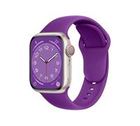 ELETTRONEO SBC1 Straps for Apple Watch Band Silicone series Ultra 2 49mm, Series 10 46mm, 9 8 7 45mm 41mm, SE 6 5 4 44mm 40mm, 3 2 1 42mm 38mm Men Women iWatch, Queen Purple