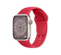 ELETTRONEO SBC1 Straps for Apple Watch Band Silicone series Ultra 2 49mm, Series 10 46mm, 9 8 7 45mm 41mm, SE 6 5 4 44mm 40mm, 3 2 1 42mm 38mm Men Women iWatch, Red Christmas