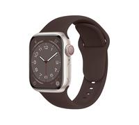 ELETTRONEO SBC1 Straps for Apple Watch Band Silicone series Ultra 2 49mm, Series 10 46mm, 9 8 7 45mm 41mm, SE 6 5 4 44mm 40mm, 3 2 1 42mm 38mm Men Women iWatch, Coffee