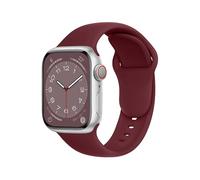 ELETTRONEO SBC1 Straps for Apple Watch Band Silicone series Ultra 3 2 49mm, Series 11 10 46mm, 9 8 7 45mm 41mm, SE 6 5 4 44mm 40mm, 3 2 1 42mm 38mm Men Women iWatch, Bordeaux Red