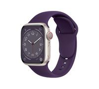 ELETTRONEO SBC1 Straps for Apple Watch Band Silicone series Ultra 3 2 49mm, Series 11 10 46mm, 9 8 7 45mm 41mm, SE 6 5 4 44mm 40mm, 3 2 1 42mm 38mm Men Women iWatch, Imperial Purple