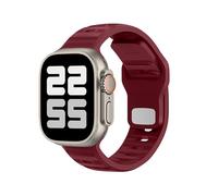 ELETTRONEO UC1 Straps for Apple Watch Band Silicone series Ultra 2 49mm, Series 10 46mm, 9 8 7 45mm 41mm, SE 6 5 4 44mm 40mm, 3 2 1 42mm 38mm Men Women iWatch, Bordeaux Red