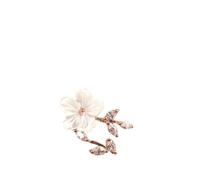Eleusine 1PC Fashion Elegant Rose Gold Flower Knuckle Ring Resizable Ring Women Girls Gift