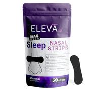 Eleva Sleep Max Hold - Nose Strips with Maximum Hold | Reinforced Adhesive That Lasts All Night | More Airflow for Better Sleep | No Drugs, 100% Mechanical