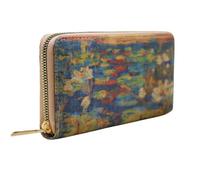 Elevanty Printed Natural Cork Wallet, Women's Wallet Has Interior Zipper, Card Holder and Purse. Van Gogh Style