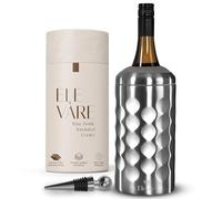 Elevàre Wine Cooler with Stopper | Up to 6-Hours Chill | Double-Walled Stainless Steel | Premium Gift-Ready Cooler for Wine & Champagne Lovers