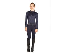 Elevate Allure Mizs Horse Riding Tights Hy Mid Navy 13-14 Years