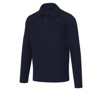 Elevate Men's Apollo Long-Sleeved Polo Shirt in Navy | Size: Large Elevate Navy L