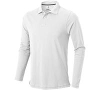 Elevate Men's Oakville Long Sleeve Polo Shirt in White | Size: 3XL Elevate White 3XL