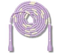 Elevate Rope Bead Skipping Rope Adjustable 3m with Free Training App - Tangle-Free, Ideal for Rhythm, Control & Cardio (Irisha Pastel)