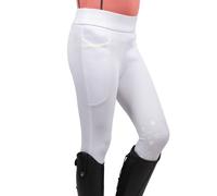 Elevate Selena Riding Tights Layer By Little Rider White - White - 3-4 Years