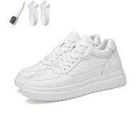 Elevate Shoes, 6/8/10cm Invisible Height Increasing Shoes Women Men (White 10cm,EU 39)