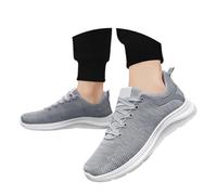Elevate Shoes Men's Shoes The Larger Mesh Trainers with Elevator Height Increase Trainers Lightweight Elevateshoes Breathable Unisex Everyday Trainers, gray, 6 UK