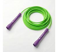Elevate Speed Rope MAX - Professional Skipping Rope Made of Durable PVC with Nylon Core - 5 mm - Length Max. 3 Metres - Extremely Strong Handles (Green/Purple)