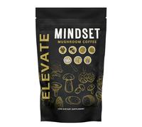 Elevate Supplements Mushroom Coffee Powder (Morning Mindset), 100 g | Mushrooms with Adaptogens, Antioxidants & Prebiotics for Immune, Sleep, Gut & Brain Health | Premium Caffeine-Free Vegan Blend