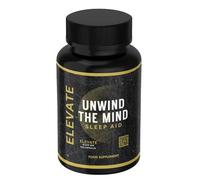 Elevate Supplements Unwind The Mind Sleep Aid, 150 Capsules | Natural Sleeping Support to Help Minimise Stress & Anxiety for Calm Rest | KSM Ashwagandha, Lions Mane, Magnesium & Zinc for Deep Slumber