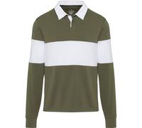 Elevate Unisex Adult Clyde Organic Cotton Rugby Polo Sweatsh PF4502