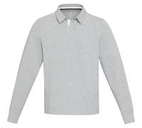 Elevate Women's Clyde Cotton Rugby Polo Sweatshirt in Grey | Size: Small Elevate Grey S