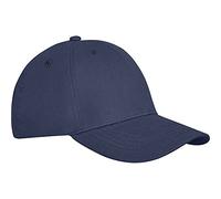 Elevate Unisex Adult Davis 6 Panel Cap (One Size) (Navy)