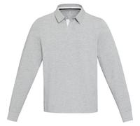 Elevate Women's Clyde Cotton Rugby Polo Sweatshirt in Grey | Size: Small Elevate Grey S