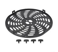 Elevate Your Air Fryer Meals with This Round Crisper Plate and Cooking Divider