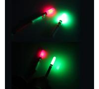 Elevate Your Night Fishing Game with a Set of 10 LED Floats Designed for CR322 Battery Operation (Green)