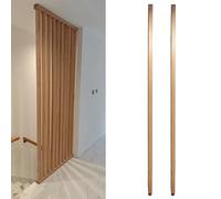 Elevate Your Space: 2-Pack Floor-to-Ceiling Wooden Room Divider Poles for Living Room Washroom Balcony & Entrance - Stylish Decorative Columns (5.5ft Height)