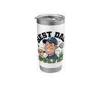 Elevate Your Style with Best Dad Golfer Art Stainless Steel Insulated Tumbler