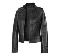 Elevate Your Style with Our Genuine Leather Women's Jacket - Unleash Your Inner Fashionista | [1314245] Tavares Black, XL