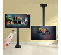 Elevate Your Viewing: Electric Ceiling Mount TV Stand with Remote & Memory Fits 32"-70" TVs Space-Saving Design Easy Installation Modern Home Theater Solution