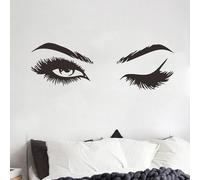 Elevate Your Walls with Woman Eye Wall Sticker Art Lash Girl Eyelash Decor