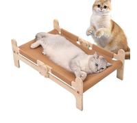 Elevated Cat Bed - Puppy Bed for Small Dogs | Raised Cat Bunk | High Wooden Pet Hammock | Pet Furniture for Indoor Patio by Gi